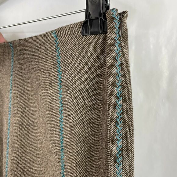 Tibi Tweed Lace Trim Hem Wool Blend Flare Skirt NWOT Size 4 - Picture 7 of 9